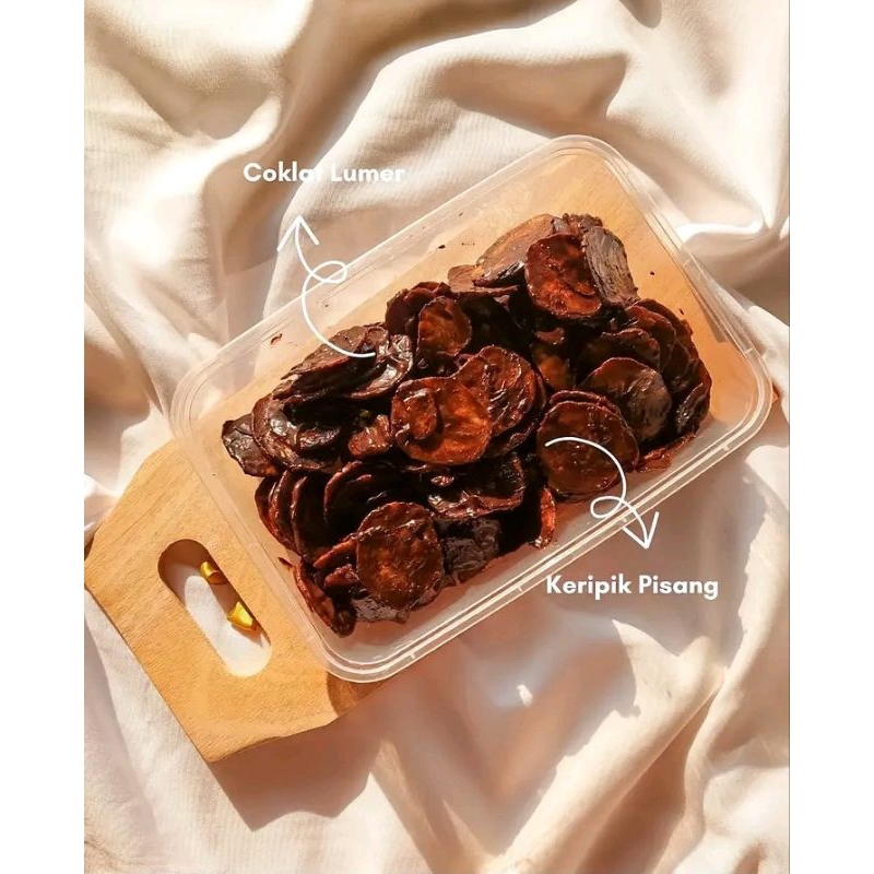 

Keripik pisang lumer rasa coklat kacang