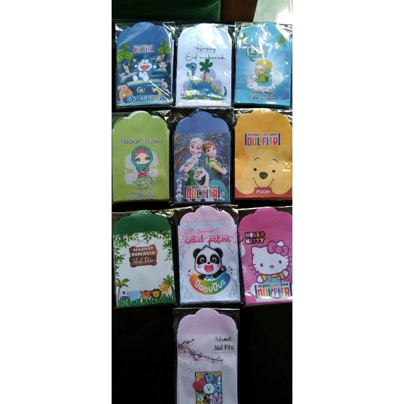 

AMPLOP LEBARAN KARAKTER ISI 100 PCS