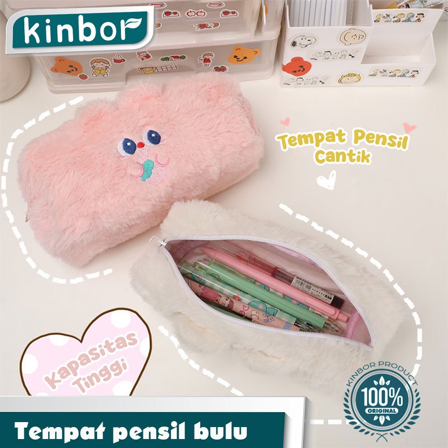 

Tempat pensil bulu soft cute/ Tas pensil kosmetik/ Pouch makeup kecil
