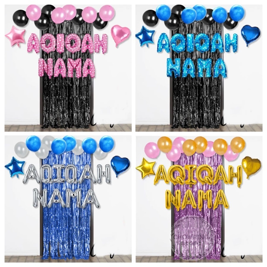 Paket Dekorasi Balon Backdrop Acara Pesta Tasyukuran Aqiqah Anak 03