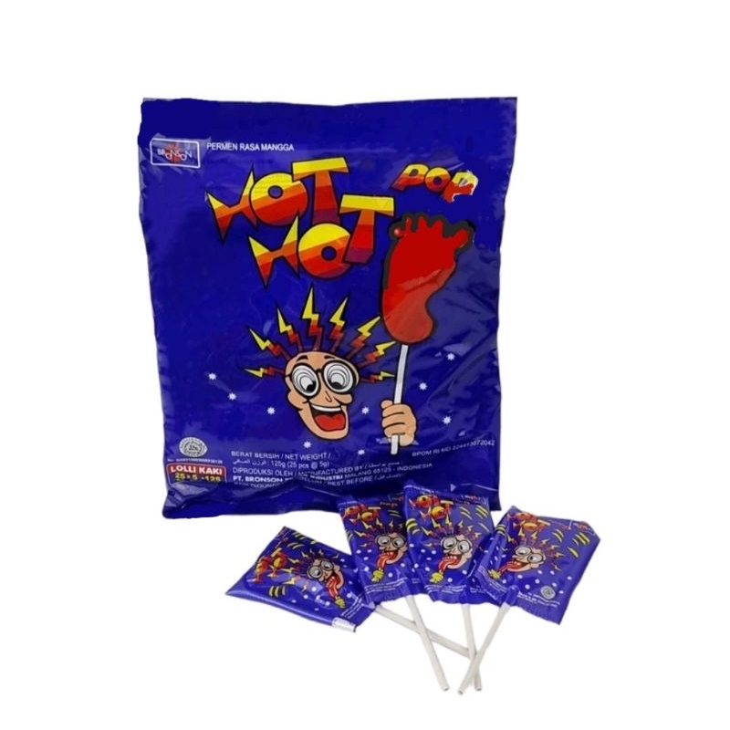 

Permen Kaki Hot Hot Pop / Permen kaki merah Loly / Permen Jadul