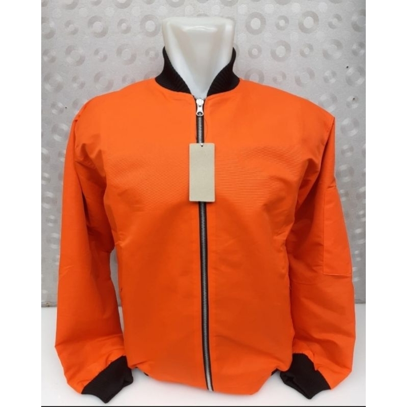 JAKET BOMBER ORANGE POLO - JAKET BOMBER POLOS BANYAK VARIANT WARNA
