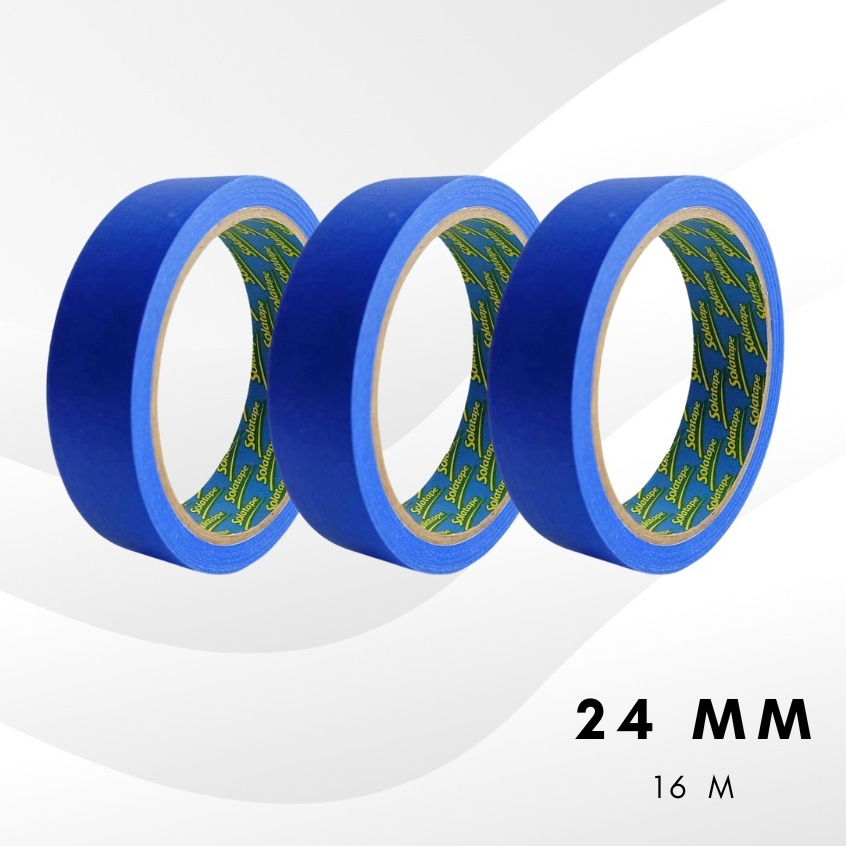 

Masking Tape Biru | Lakban Kertas Warna Biru | 1inch 24mm x 16meter