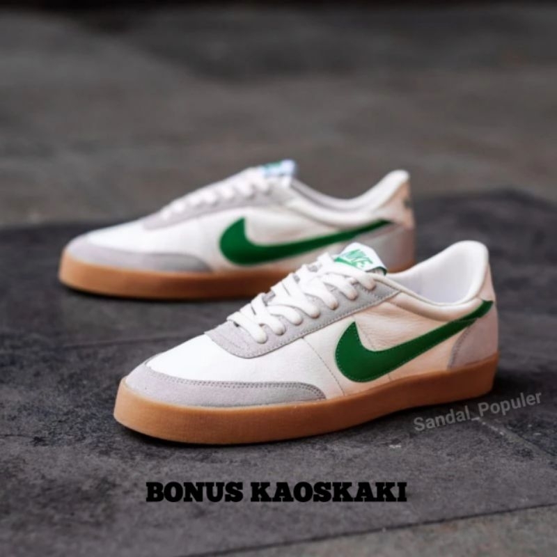 Sepatu Pria N!KE KILLSHOT X JCREW Leather White Green Sole Gum ORIGINAL Bnwb