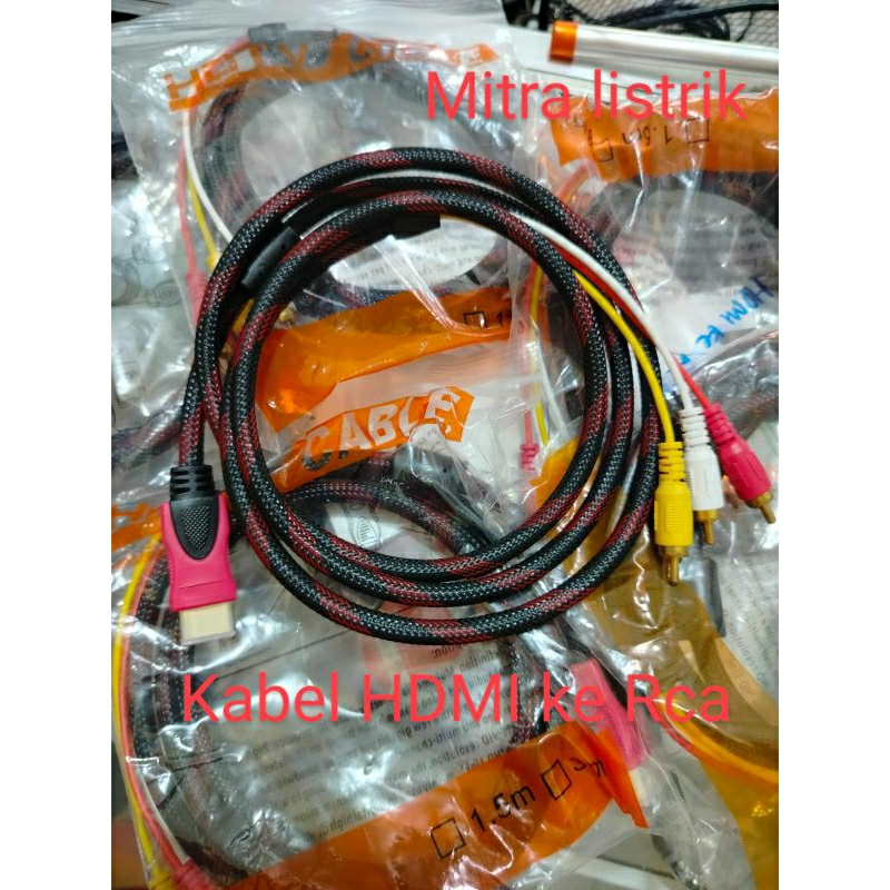 Kabel hdmi to rca/kabel hdmi ke rca 1,5m