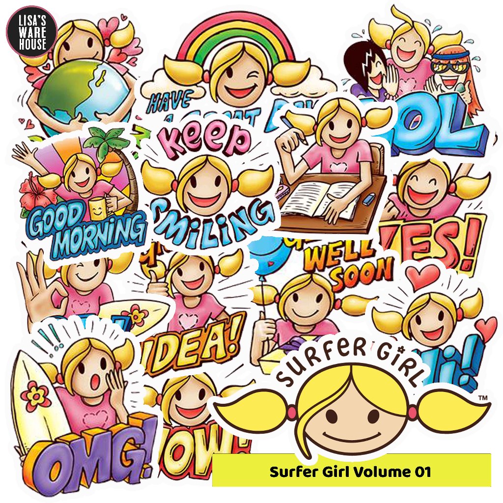 

Sticker Surfer Girl Volume 01