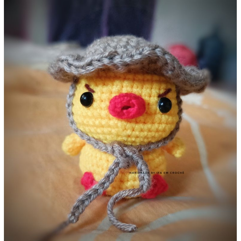 amigurumi duck gantungan kunci bebek boneka rajut bebek