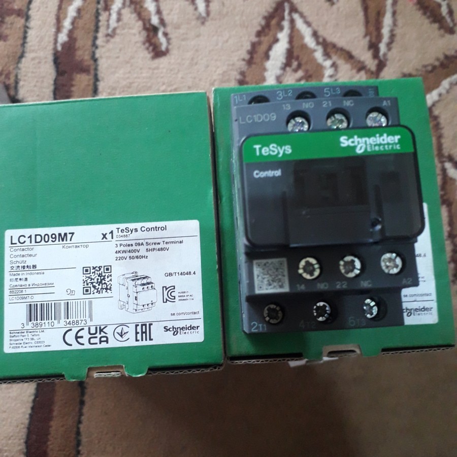 Contactor Kontaktor Schneider LC1D09 LC1D09M7 LCID09 LCID09M7 220V