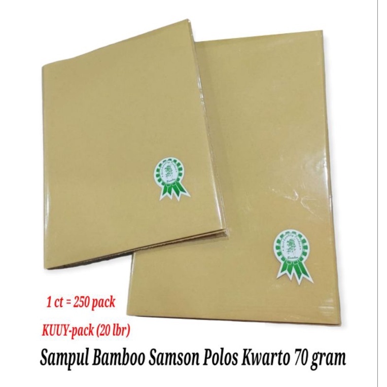 

20lbr Sampul Coklat Sampul Kraft Bamboo SIZE KUARTO