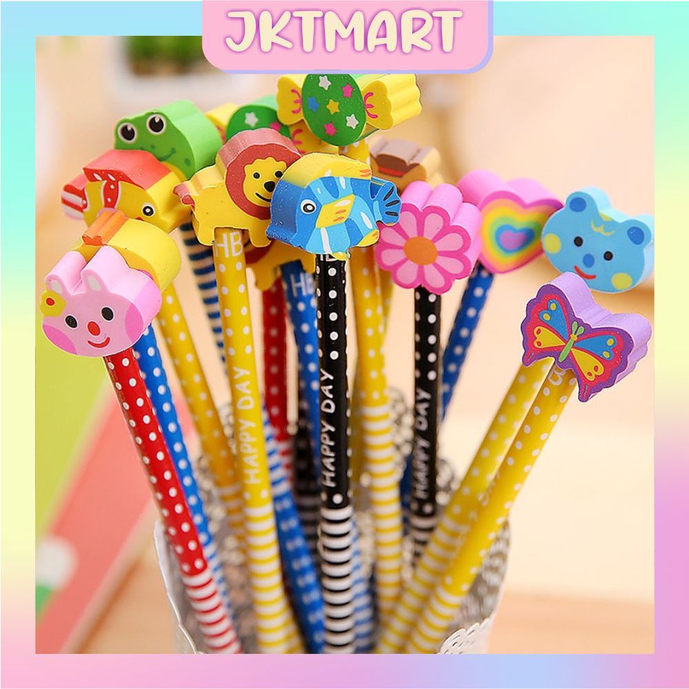 

⭐ JKTMART ⭐ Pensil Pencil Dengan Penghapus Muka Karakter Alat Tulis Peralatan Sekolah Kantor Souvenir Stationery Stationary Kado S060