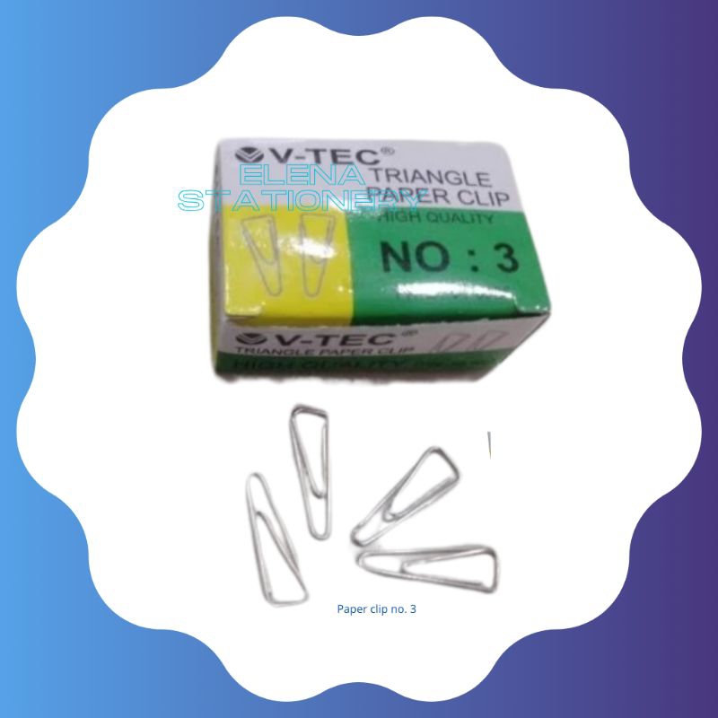 

paper clip no.3/ triangle clip kecil/ penjepit kertas/ klip kertas