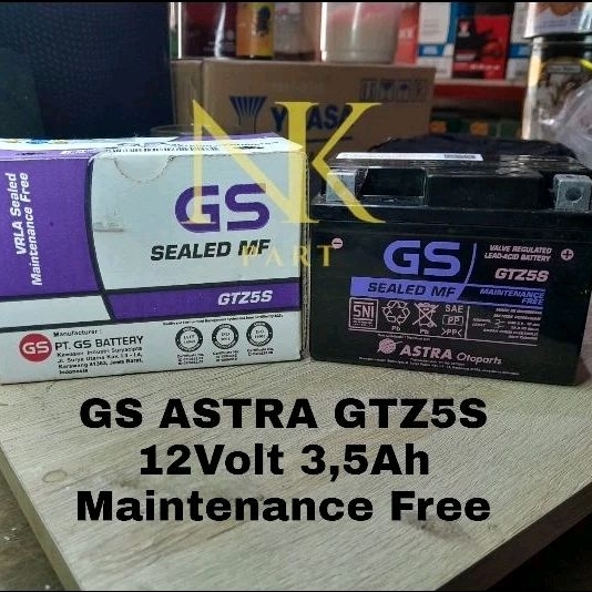 Aki Motor Honda Kirana Kharisma  Verza  Megapro Accu GS Astra GTZ5S MF