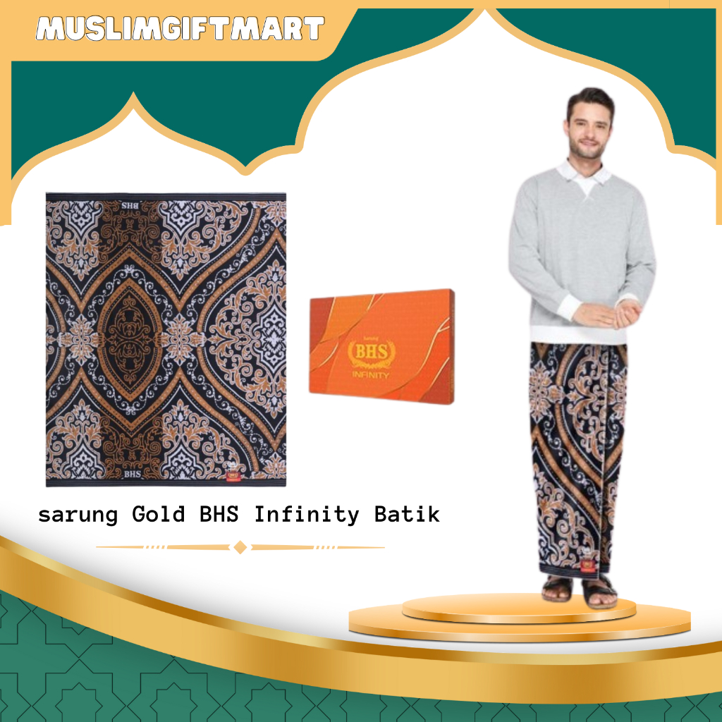 Sarung BHS Infinity Gold CBA Motif Batik