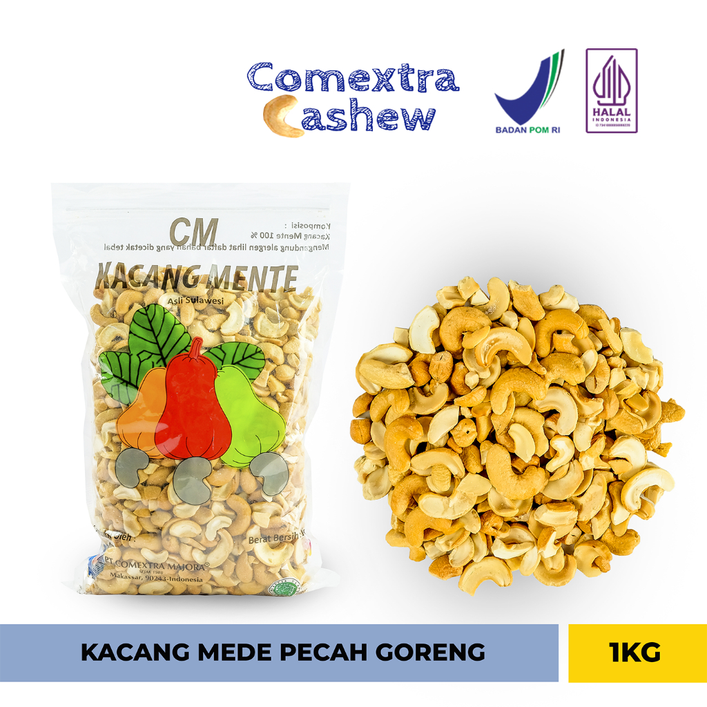 

Kacang Mede Comextra Pecah Goreng 1 Kg - Kacang Mete / Mente