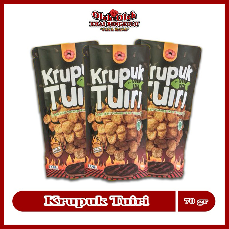 

Kerupuk Kalsium Tulang Ikan Tenggiri / Krupuk Tuiri Spicy Bbq / 70g Rasa Spicy BBQ