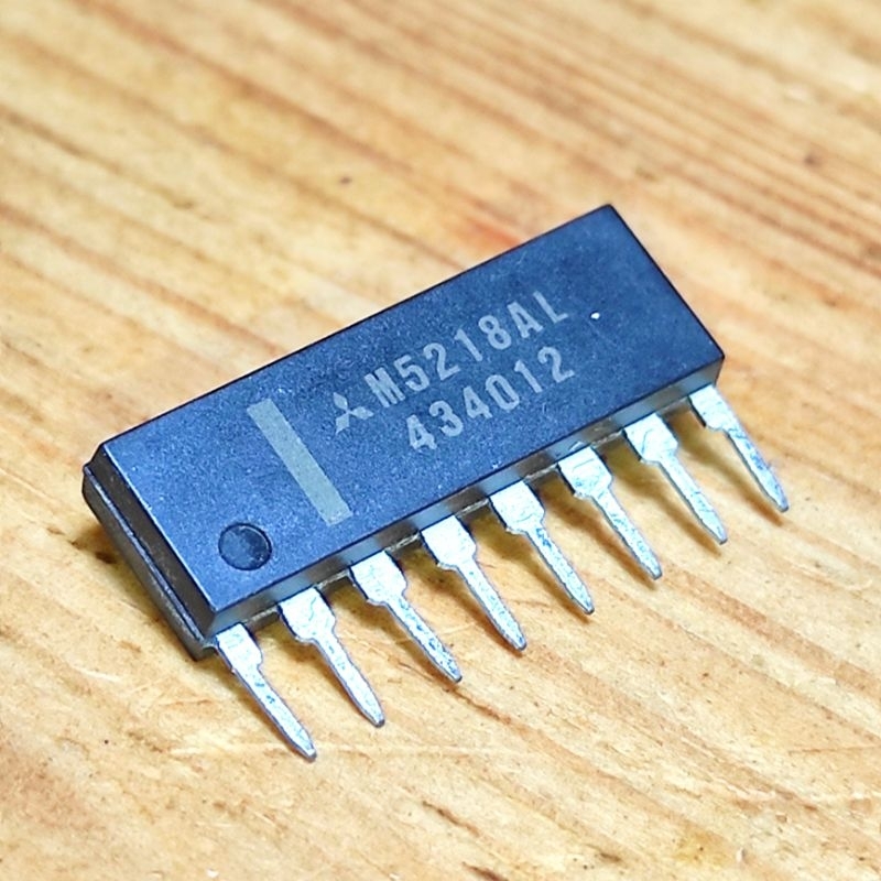 IC M5218AL M5218A SISIR OpAmp Original MITSUBISHI JAPAN Dual Op Amp M 5218 AL Audio IC Metalzone Bos