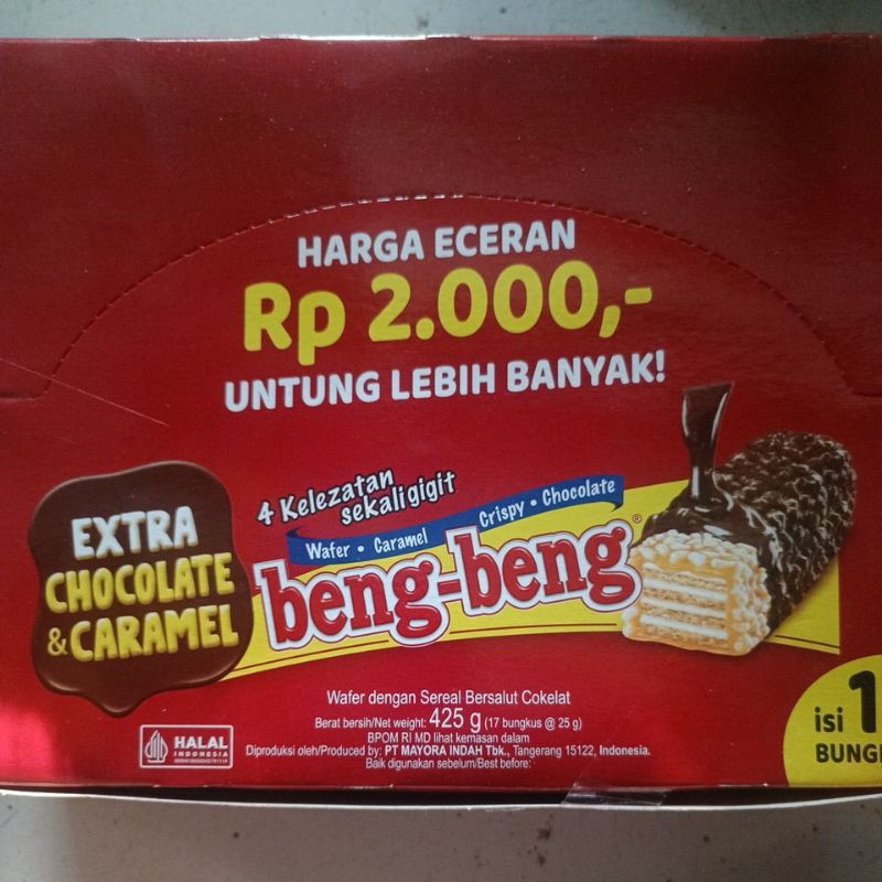 

Beng-beng Wafer 17 bungkus @ 25 g
