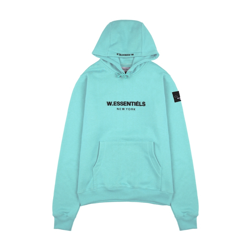 W Essentiels New York Hoodie Oversize Mid Logo Tiffany - 100% ORIGINAL RESMI