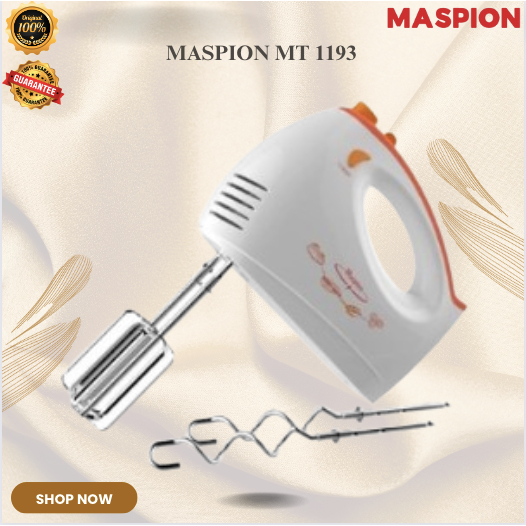 MASPION HAND MIXER MT 1193 MIXER PENGADUK KUE/MT1193/MT-1193/MIXER ORIGINAL MASPION/GARANSI RESMI