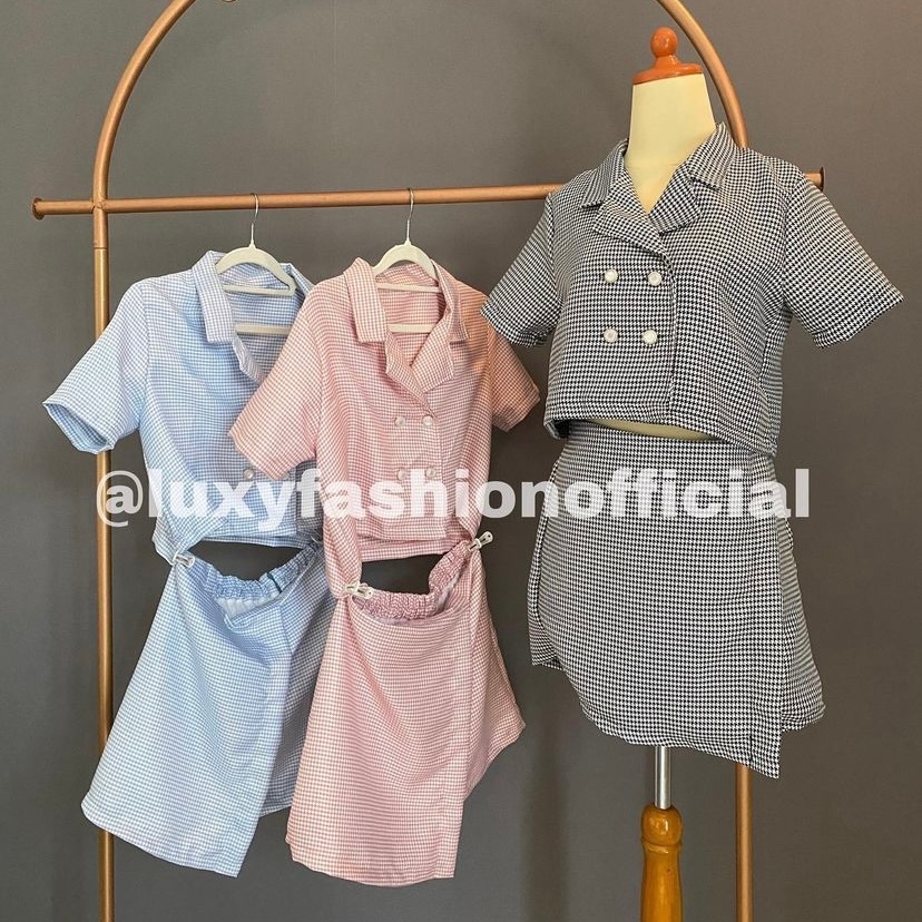 One Set Irene Wanita Setelan Polos Dewasa