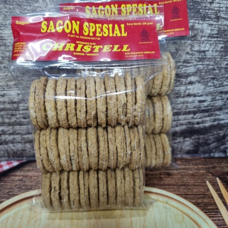 

Kue Kering Sagon Spesial Christell Sagon Kelapa Oleh-Oleh Khas Bandung