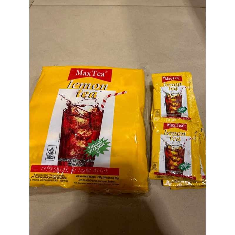 

MaxTea Lemon Tea renceng 25gr