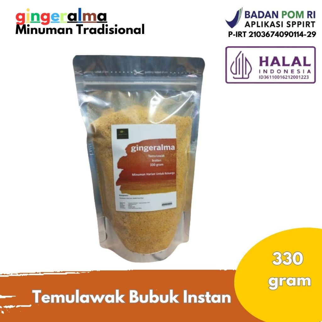 

Minuman Tradisional Temulawak Instan 330 Gram Gingeralma