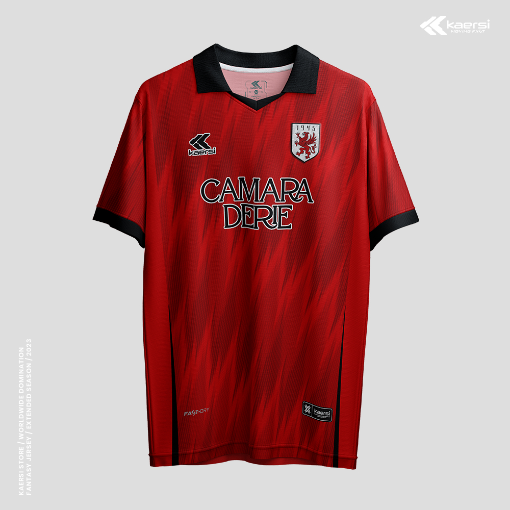 Kaersi Apparel Camara Red / Jersey Fantasy Timnas Indonesia / Jersey Vintage
