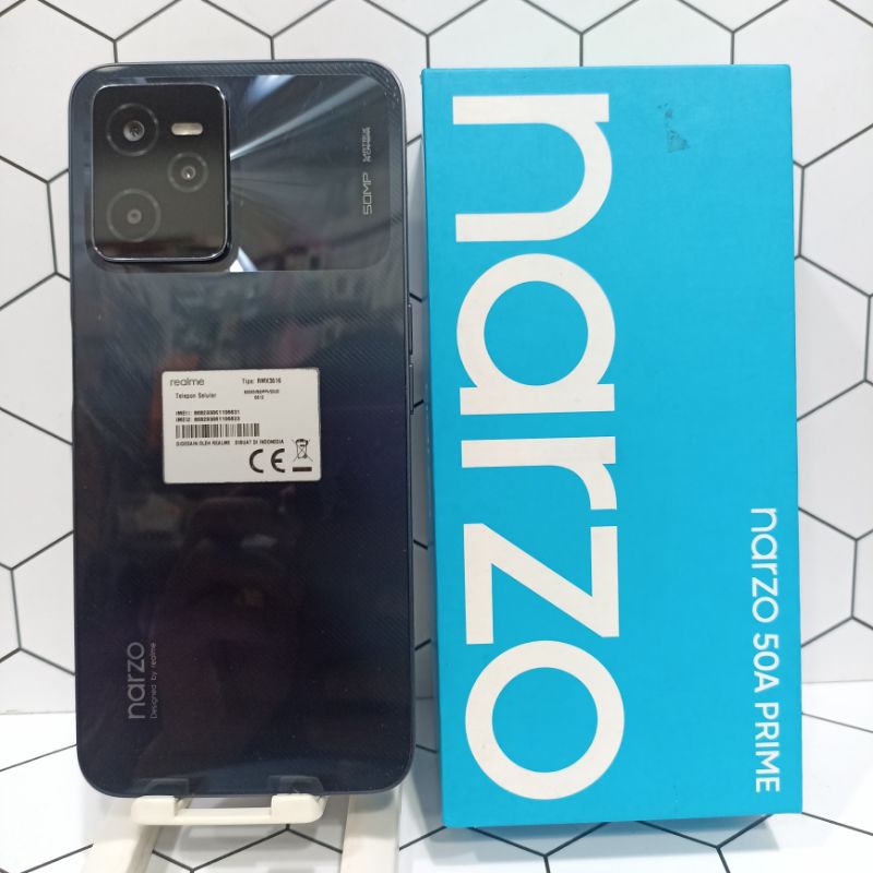 Realme Narzo 50A Prime 4/128 GB Hp Second Bekas Fullset