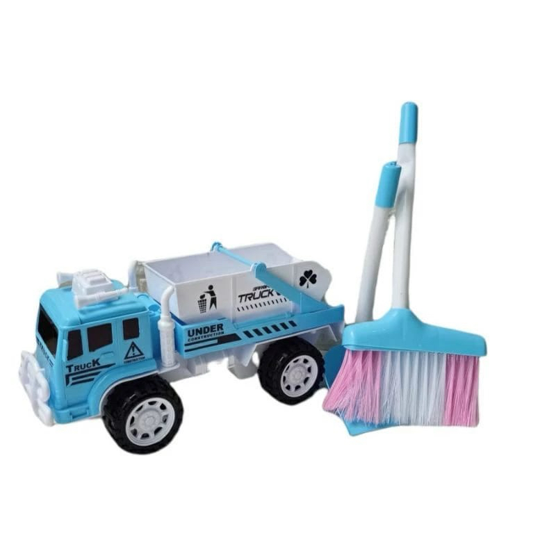 Mobil Truk Bak Sampah Jumbo dan Perlengkapan Kebersihan AK 18 Mainan Mobil Truk