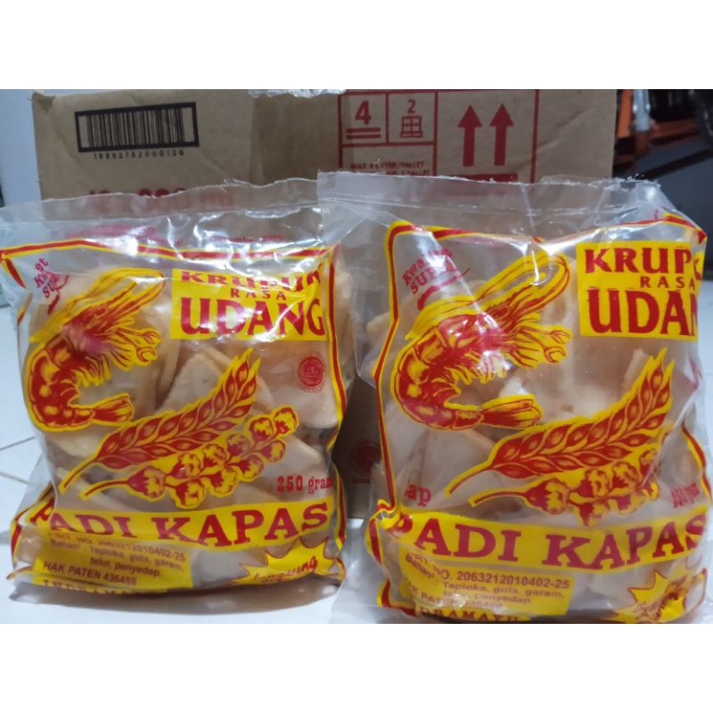 

kerupuk udang cirebon merek padi kapas