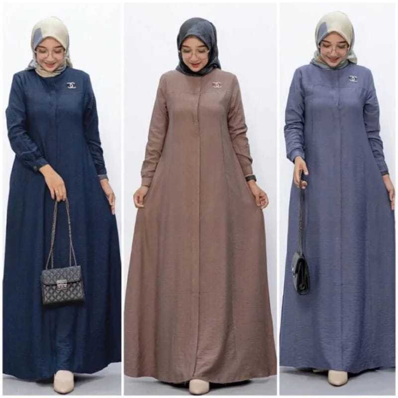 DRESS WANITA DEWASA MODEL MARYAM  TEBAL GAMIS MARYAM PREMIUM / GAMIS MARYAM ELEGANT KEKINIAN 2024