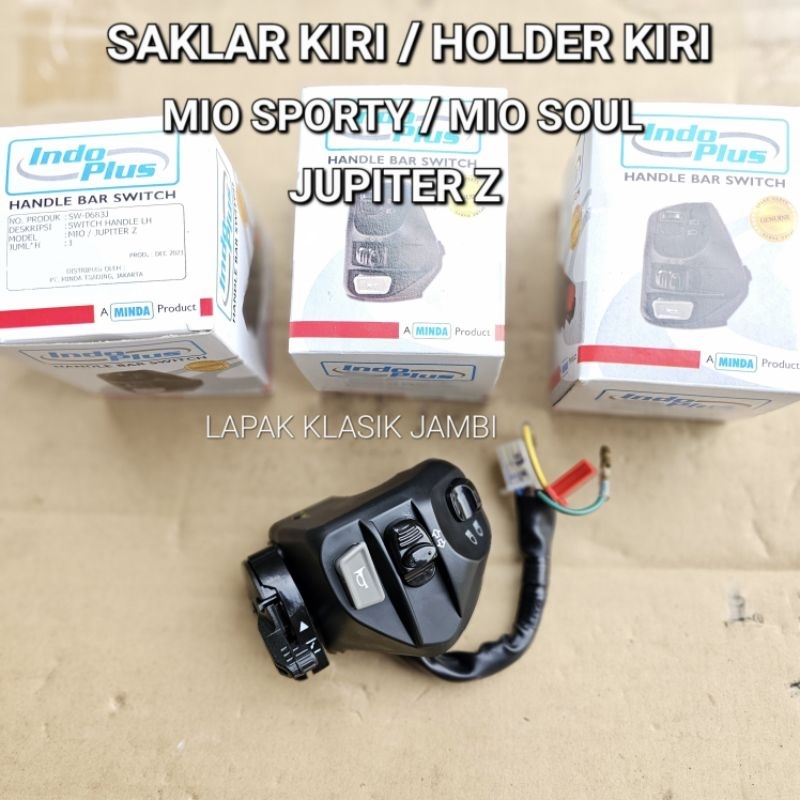 Saklar Kiri Holder Kiri Yamaha MIO SPORTY MIO SOUL JUPITER Z BURHAN Original MINDA Indo Plus