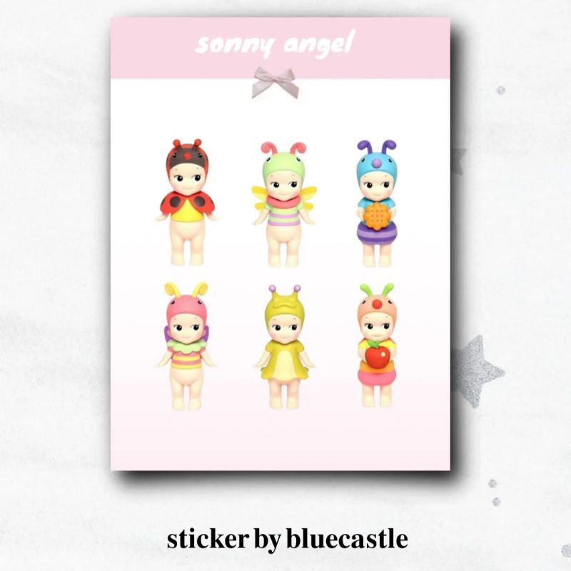 

sonny angel sticker untuk dekorasi scrapbook journal laptop case album etc by bluecastle