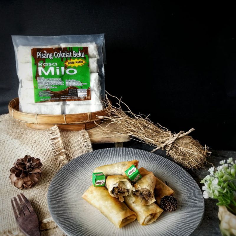 

pisang cokelat rasa milo