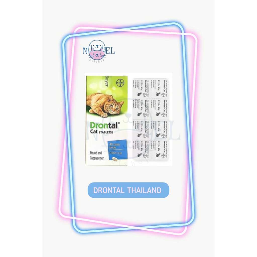 DRONTAL CAT THAILAND I OBAT CACING KUCING I 1 TABLET I EXP 2027