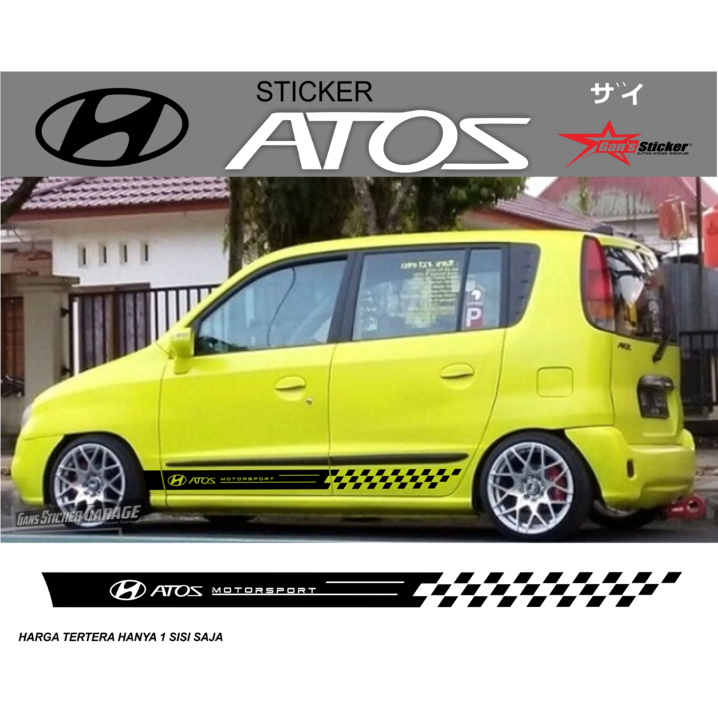 sticker hyundai atoz aksesories hyundai atoz AST