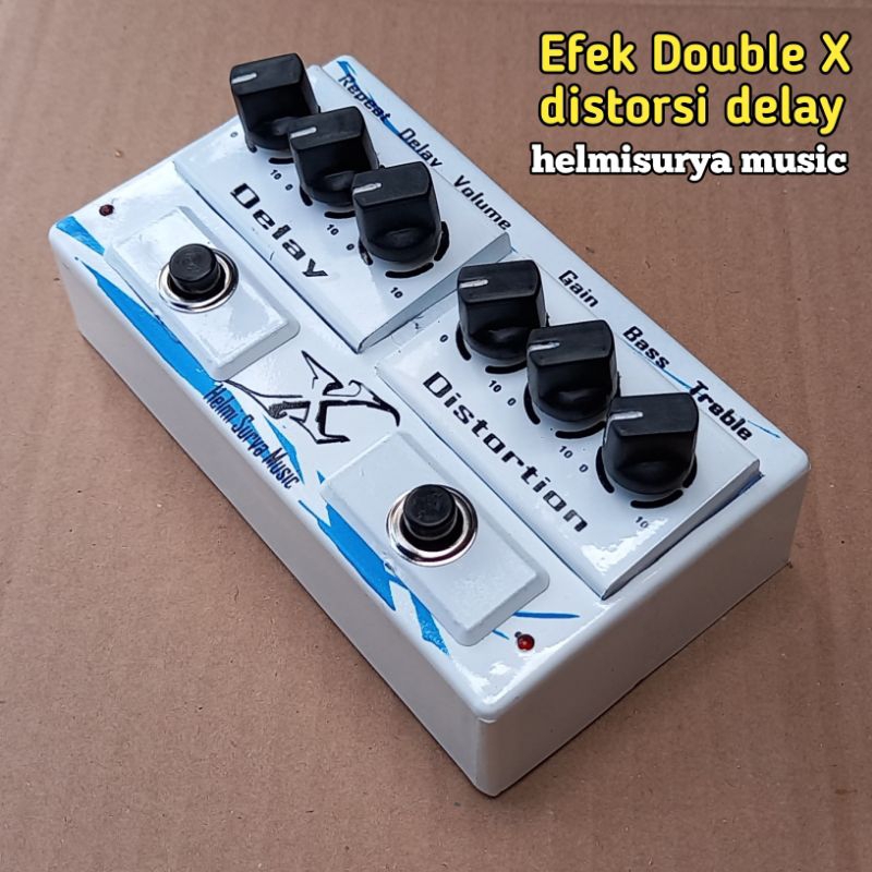 Efek gitar - efek distorsi delay plus adaptor suara mantap