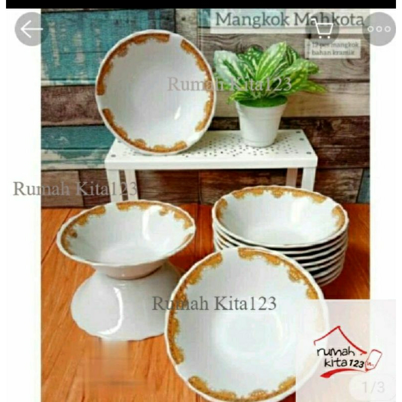 MANGKO LILIA/MANGKOK KEMBANG MAHKOTA/MANGKOK UKRAN 7 INCI