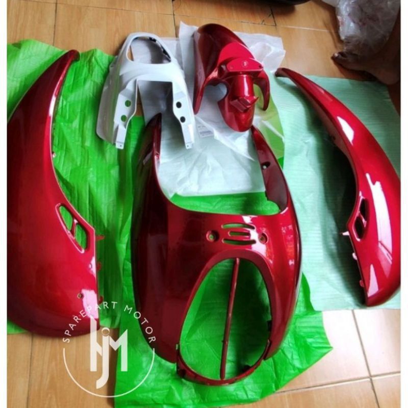 PAKET BODY HALUS HONDA SCOOPY KARBU SCOOPY LAMA MERAH