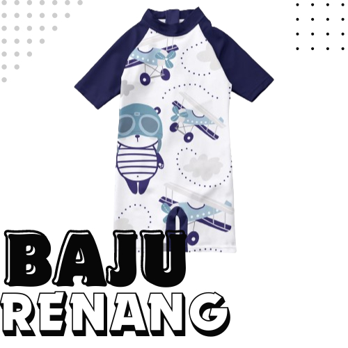 Baju Renang Laki laki Perempuan Anak Umur 1 - 10 Tahun Motif Kartun Swimsuit Kids Baju Pantai - Vo 1