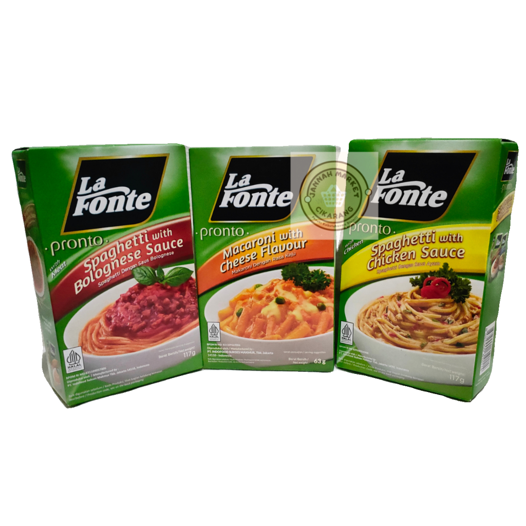 

La Fonte Pronto varian rasa kemasan 117gr