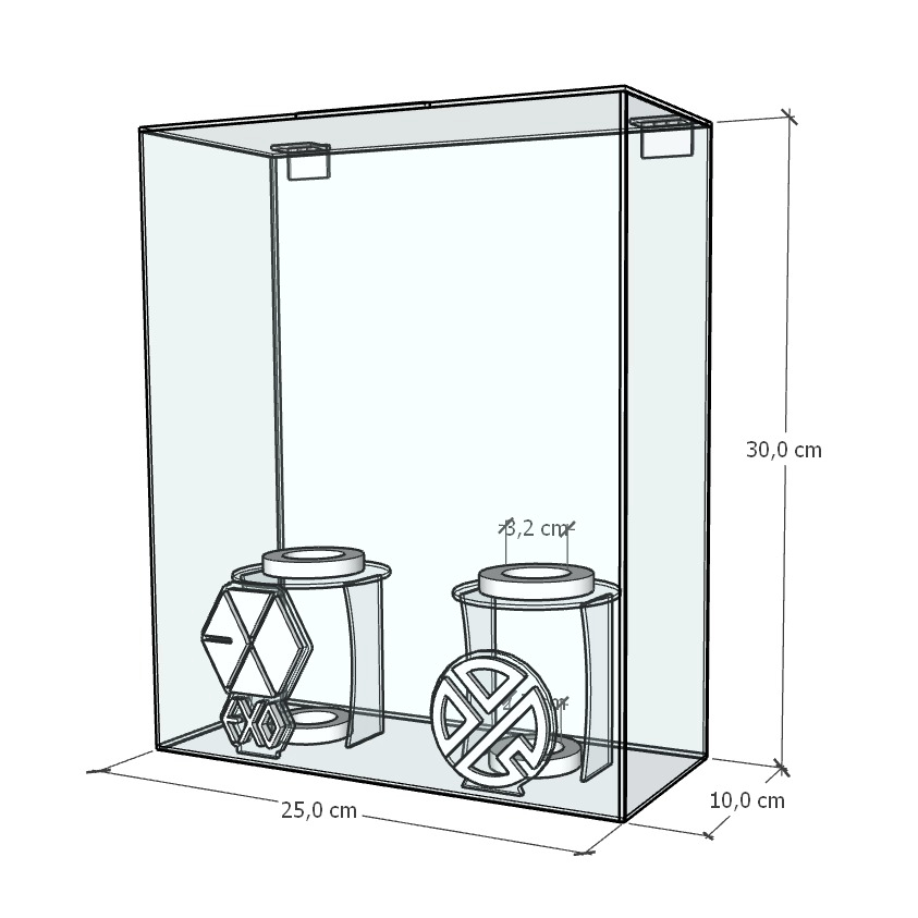 Lightstick EXO x Lay Zhang / Box Lightstick EXO Versi 3 x Lay Zhang Dengan Logo Tegak