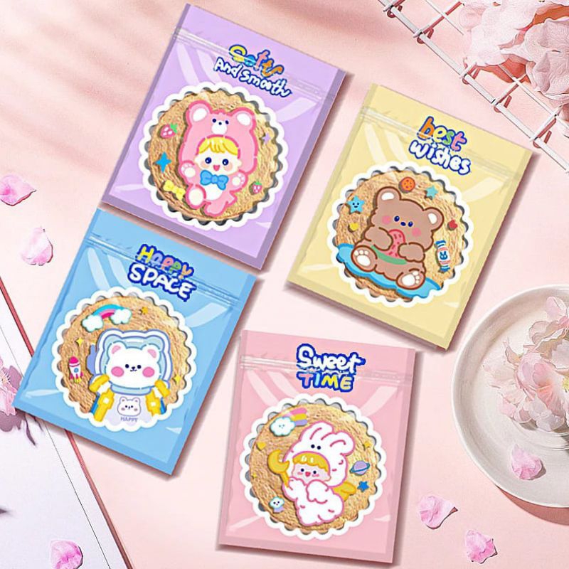 1pc // Plastik Klip Cookies | Plastik Ziplock Motif Lucu |Ziplock Snack Klip | Plastik Kemasan Ziplo