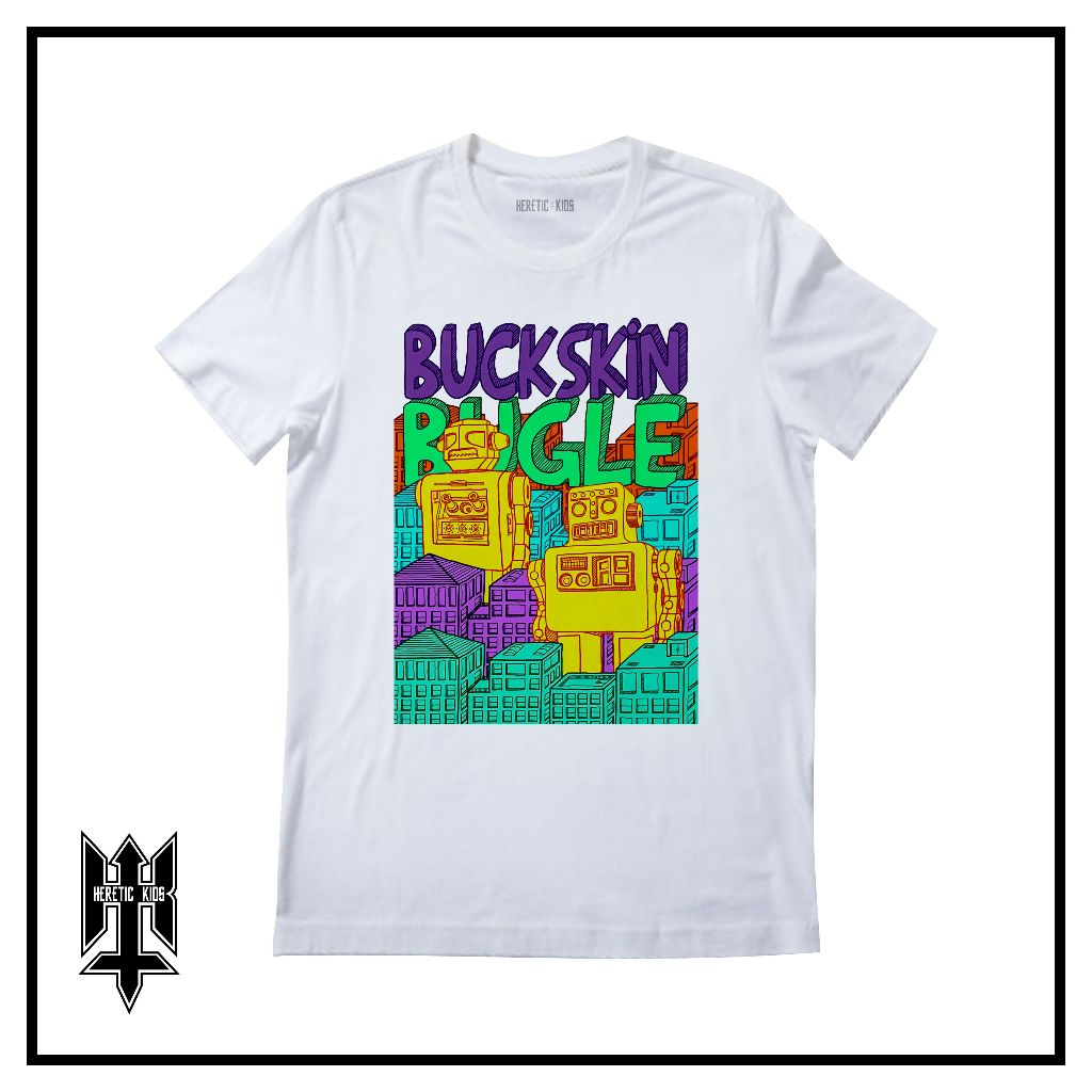 Baju Anak Distro Kaos Band Buckskin Bugle Unisex 2 12 Tahun Cotton 30 Soft Lembut