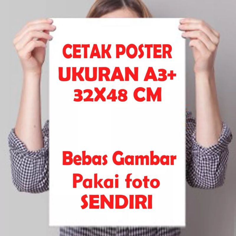 Cetak Poster Custom Foto Sendiri Ukuran A3Plus Cetak Foto