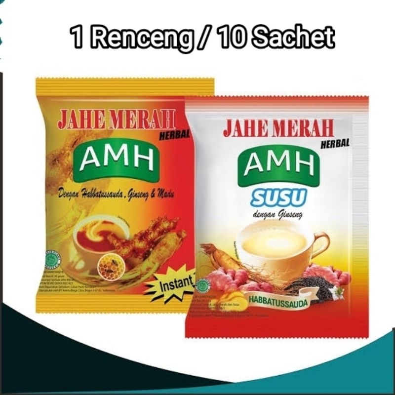 

[1RENCENG] Jahe Merah AMH isi 10 Sachet