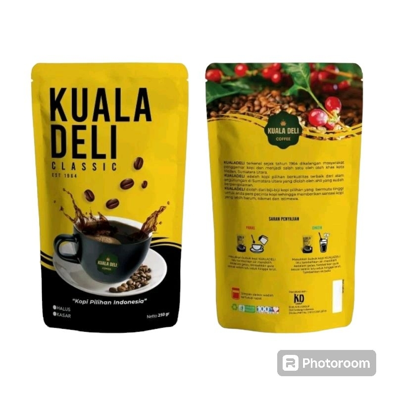 

Bubuk Kopi hitam Robusta Sidikalang Kuala Deli kopi O coffee robusta 250 Gr