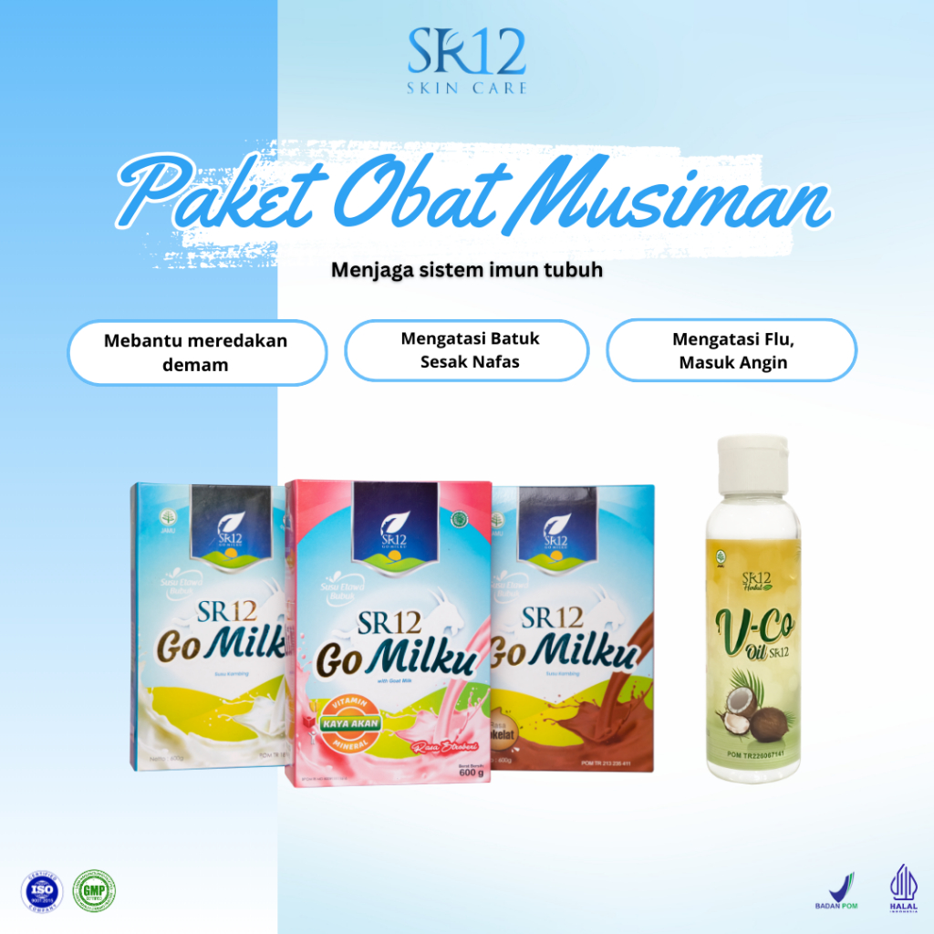 OBAT DEMAM, BATUK, MASUK ANGIN, FLU ANAK & BUSUI | PAKET SEHAT GOMILKU VCO SR12