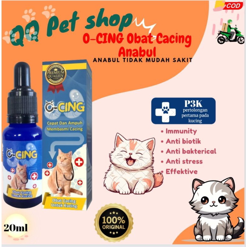 O-Cing Obat Cacing Ampuh Membasmi Cacing 20ml